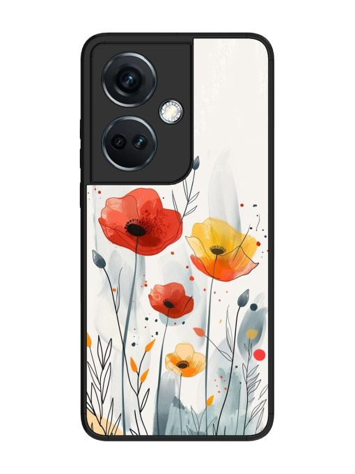 Poppy Fields Glossy Soft Edge Case for Oneplus Nord Ce 3 (5G) Chachhi