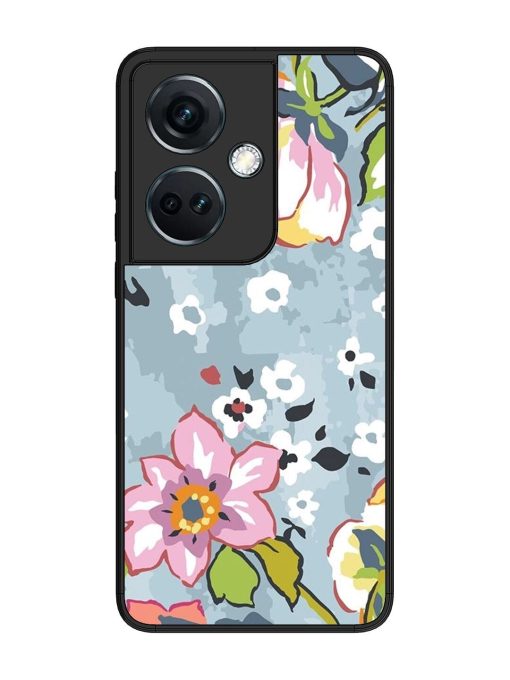 Floral Fantasy Glossy Soft Edge Case for Oneplus Nord Ce 3 (5G) Chachhi