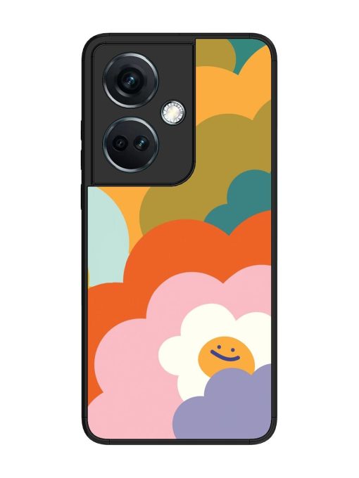 Happy Flower Power Glossy Soft Edge Case for Oneplus Nord Ce 3 (5G) Chachhi