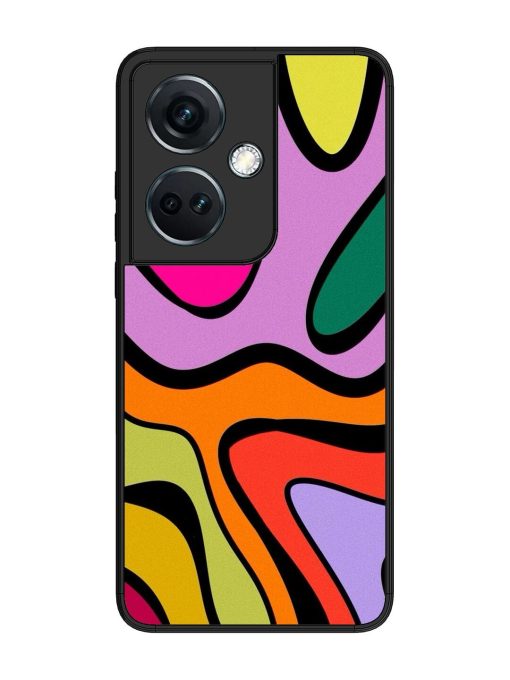 Groovy Swirls Glossy Soft Edge Case for Oneplus Nord Ce 3 (5G) Chachhi