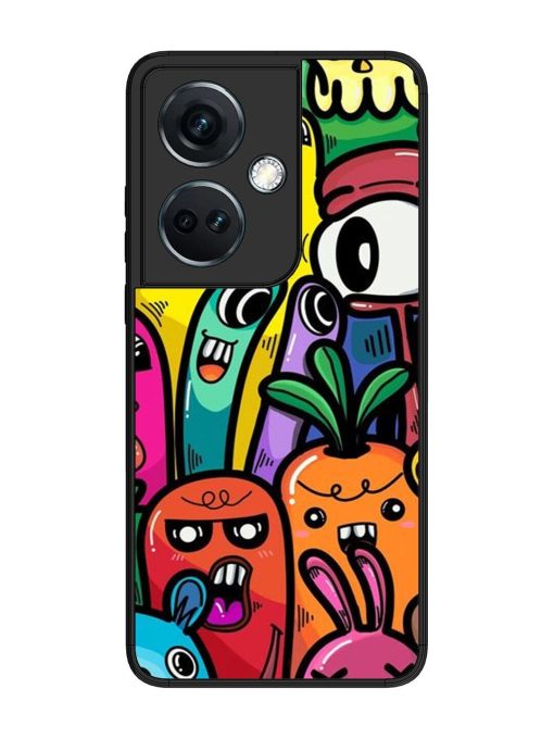 Whimsical Doodle Chaos Glossy Soft Edge Case for Oneplus Nord Ce 3 (5G) Chachhi