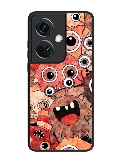 Monster Mash Glossy Soft Edge Case for Oneplus Nord Ce 3 (5G) Chachhi