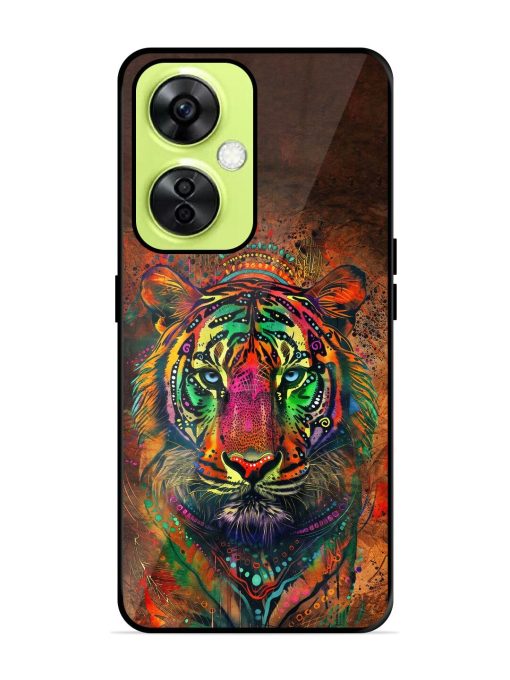 Cosmic Tiger Glossy Soft Edge Case for Oneplus Nord Ce 3 Lite (5G) Chachhi