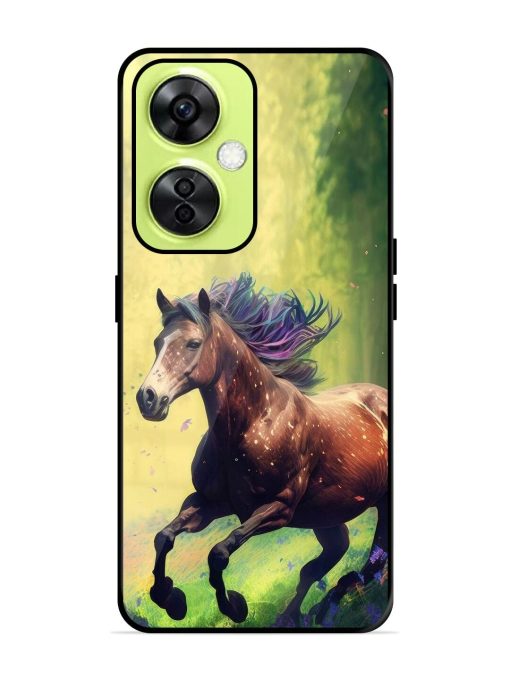 Enchanted Gallop Glossy Soft Edge Case for Oneplus Nord Ce 3 Lite (5G)