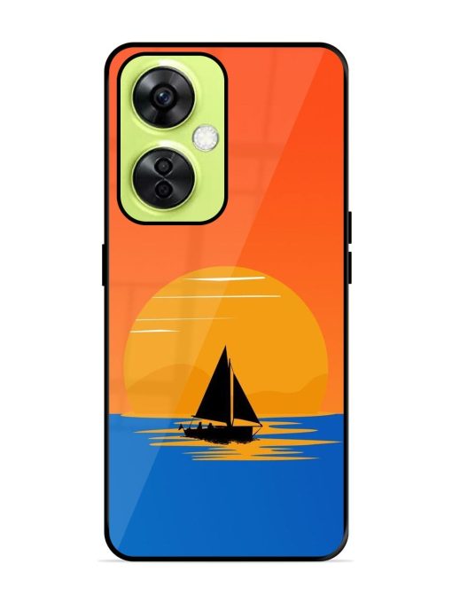 Sunset Sail Glossy Soft Edge Case for Oneplus Nord Ce 3 Lite (5G) Chachhi