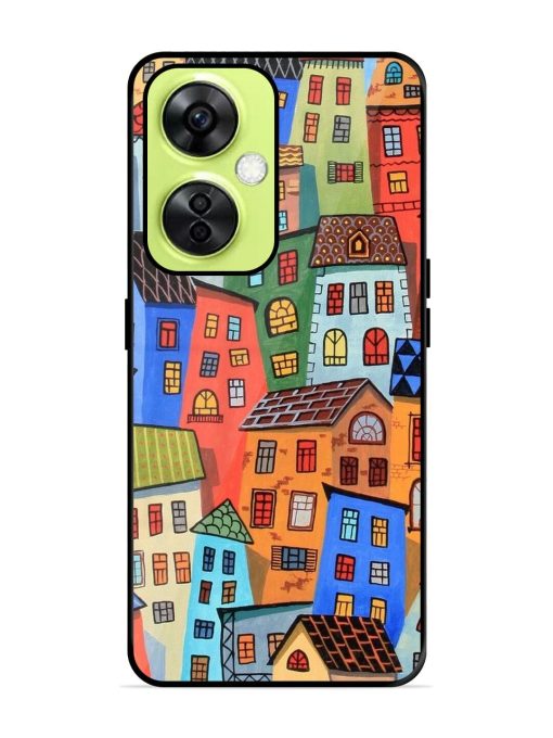 Rainbow House Glossy Soft Edge Case for Oneplus Nord Ce 3 Lite (5G) Chachhi