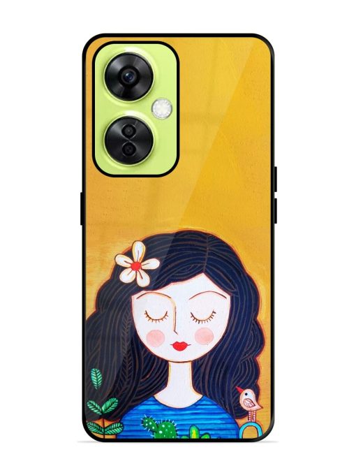 Girl Illustration Glossy Soft Edge Case for Oneplus Nord Ce 3 Lite (5G) Chachhi