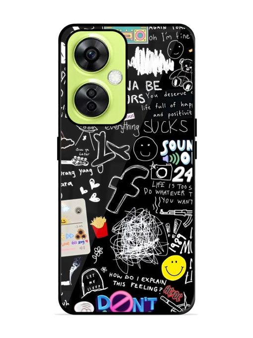 Doodle Diary Glossy Soft Edge Case for Oneplus Nord Ce 3 Lite (5G) Chachhi