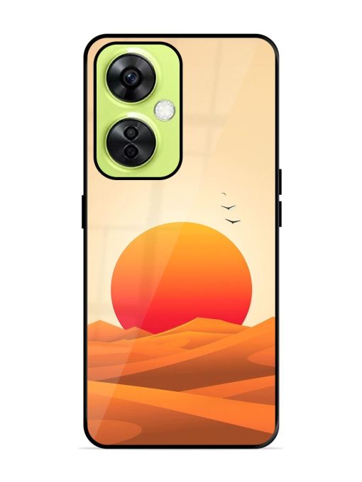 Desert Sunset Glossy Soft Edge Case for Oneplus Nord Ce 3 Lite (5G) Chachhi