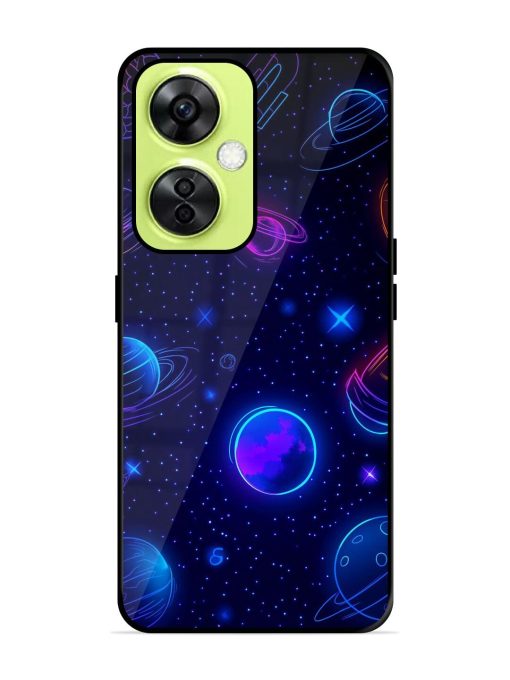 Neon Cosmos Glossy Soft Edge Case for Oneplus Nord Ce 3 Lite (5G) Chachhi