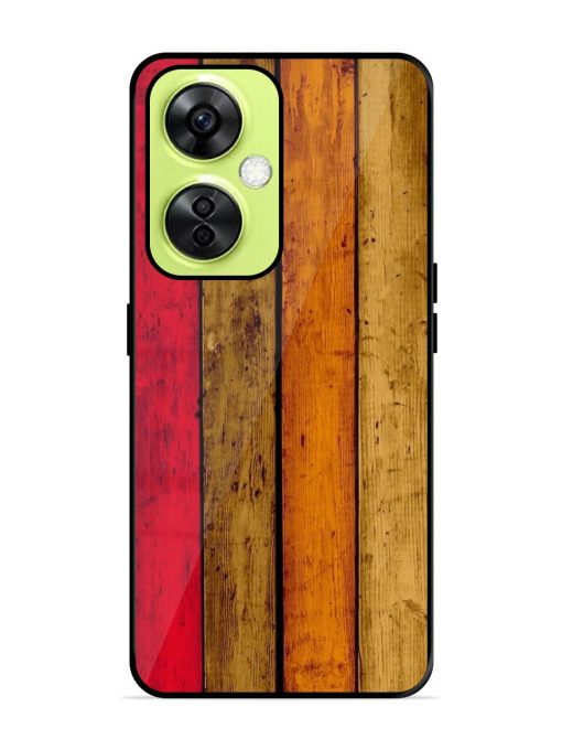 Colorful Woodgrain Glossy Soft Edge Case for Oneplus Nord Ce 3 Lite (5G) Chachhi