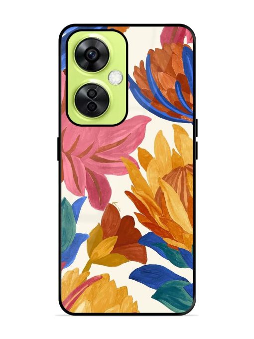 Blooming Tapestry Glossy Soft Edge Case for Oneplus Nord Ce 3 Lite (5G) Chachhi