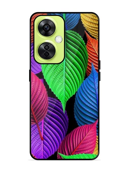 Rainbow Leaf Symphony Glossy Soft Edge Case for Oneplus Nord Ce 3 Lite (5G) Chachhi