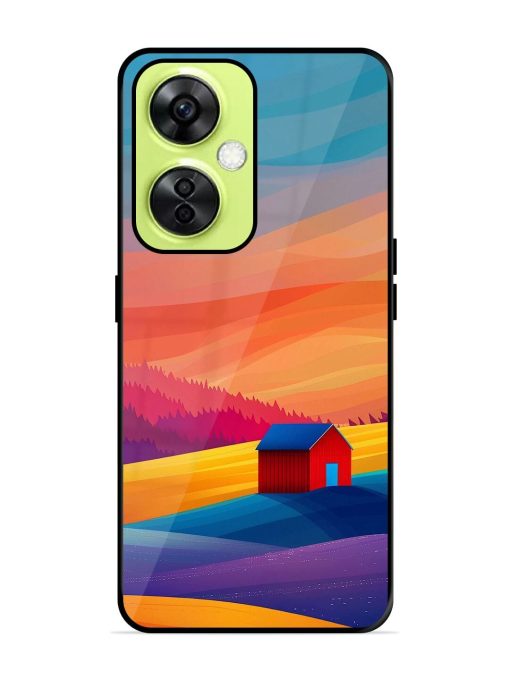 Sunset Solitude Glossy Soft Edge Case for Oneplus Nord Ce 3 Lite (5G) Chachhi