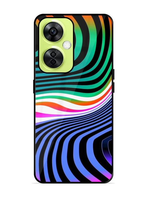 Psychedelic Waves Glossy Soft Edge Case for Oneplus Nord Ce 3 Lite (5G) Chachhi