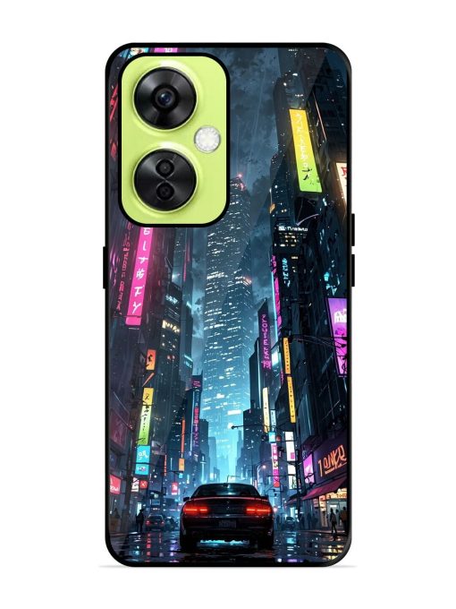 Neon Nightscape Glossy Soft Edge Case for Oneplus Nord Ce 3 Lite (5G) Chachhi