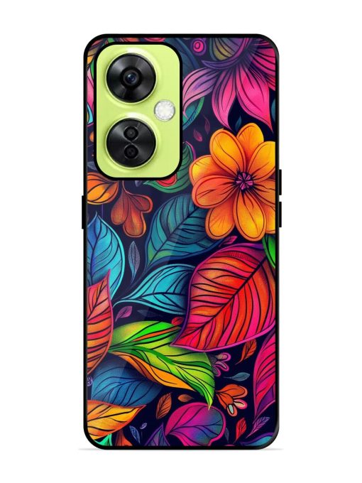 Rainbow Of Blooms Glossy Soft Edge Case for Oneplus Nord Ce 3 Lite (5G) Chachhi