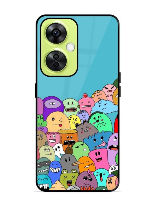 Monster Mash Glossy Soft Edge Case for Oneplus Nord Ce 3 Lite (5G) Chachhi