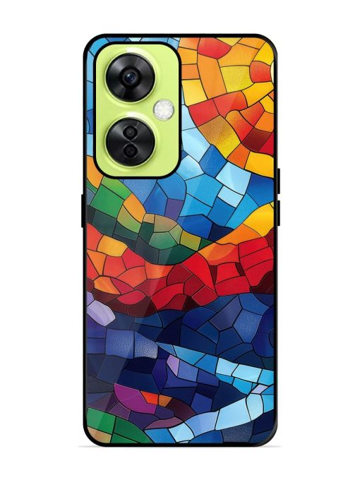 Mosaic Sunset Glossy Soft Edge Case for Oneplus Nord Ce 3 Lite (5G)