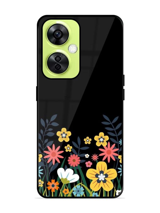 Floral Night Sky Glossy Soft Edge Case for Oneplus Nord Ce 3 Lite (5G) Chachhi