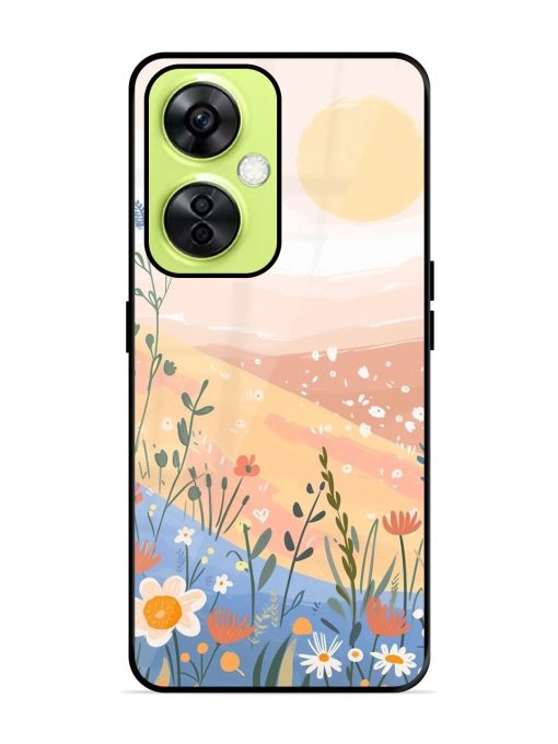 Golden Hour Blooms Glossy Soft Edge Case for Oneplus Nord Ce 3 Lite (5G) Chachhi