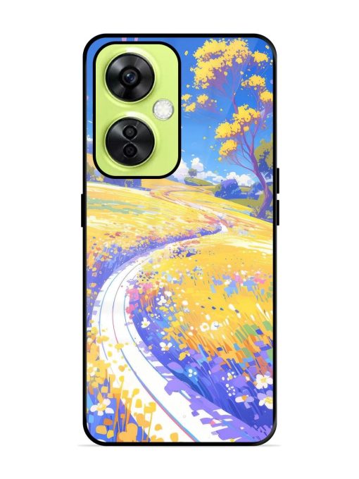 Vibrant Spring Meadow Glossy Soft Edge Case for Oneplus Nord Ce 3 Lite (5G) Chachhi