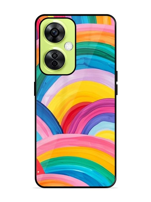 Rainbow Cascade Glossy Soft Edge Case for Oneplus Nord Ce 3 Lite (5G) Chachhi