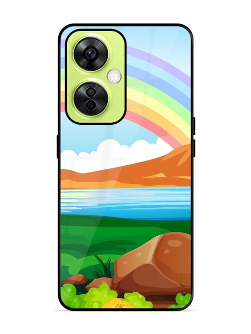 Rainbow Over The Lake Glossy Soft Edge Case for Oneplus Nord Ce 3 Lite (5G) Chachhi