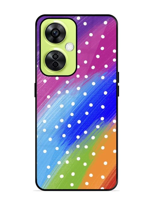Rainbow Polka Dot Dream Glossy Soft Edge Case for Oneplus Nord Ce 3 Lite (5G)