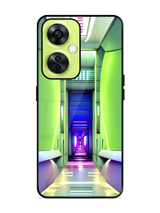 Neon Corridor Glossy Soft Edge Case for Oneplus Nord Ce 3 Lite (5G) Chachhi