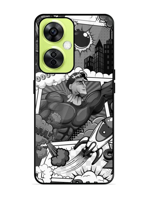 Comic Book Chaos Glossy Soft Edge Case for Oneplus Nord Ce 3 Lite (5G) Chachhi