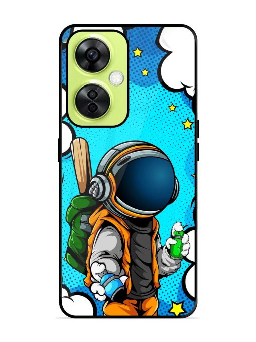 Space Graffiti Artist Glossy Soft Edge Case for Oneplus Nord Ce 3 Lite (5G)