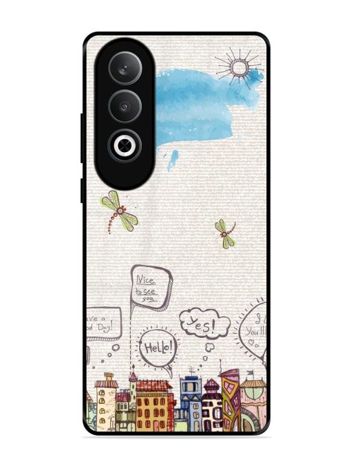 Doodle City Glossy Soft Edge Case for Oneplus Nord Ce 4 (5G) Chachhi