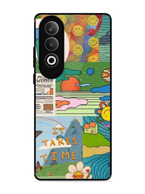 Groovy Vibes Glossy Soft Edge Case for Oneplus Nord Ce 4 (5G) Chachhi