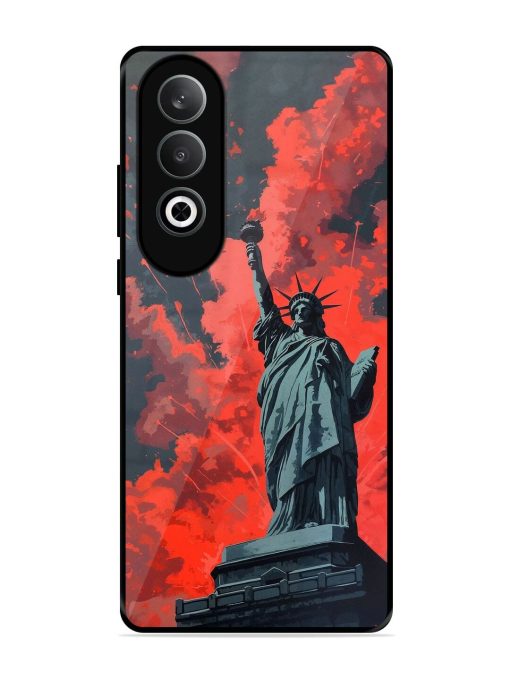 Lady Liberty'S Firework Finale Glossy Soft Edge Case for Oneplus Nord Ce 4 (5G) Chachhi