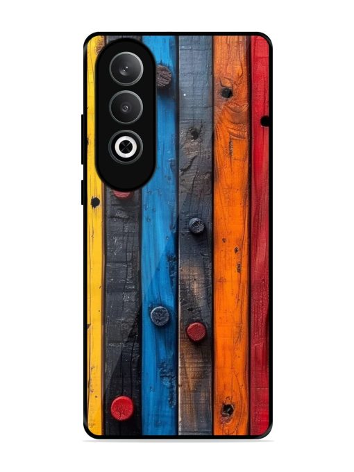 Rainbow Plank Glossy Soft Edge Case for Oneplus Nord Ce 4 (5G) Chachhi