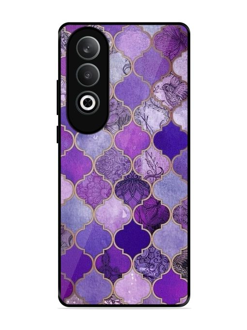 Purple Mosaic Magic Glossy Soft Edge Case for Oneplus Nord Ce 4 (5G) Chachhi