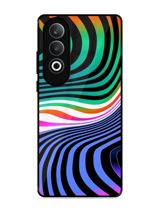 Psychedelic Waves Glossy Soft Edge Case for Oneplus Nord Ce 4 (5G) Chachhi