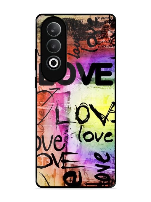 Love Graffiti Glossy Soft Edge Case for Oneplus Nord Ce 4 (5G) Chachhi