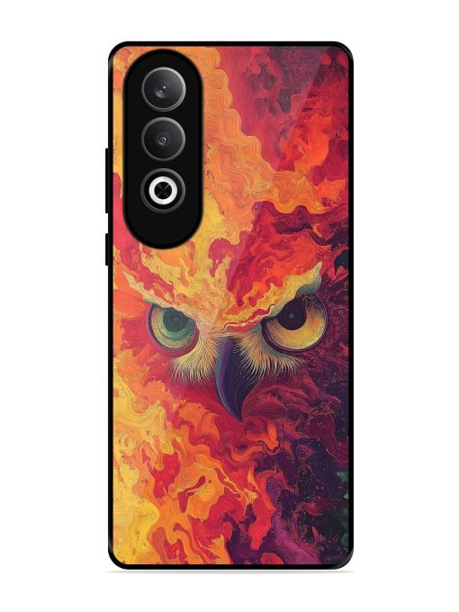 Fiery Owl Glossy Soft Edge Case for Oneplus Nord Ce 4 (5G)