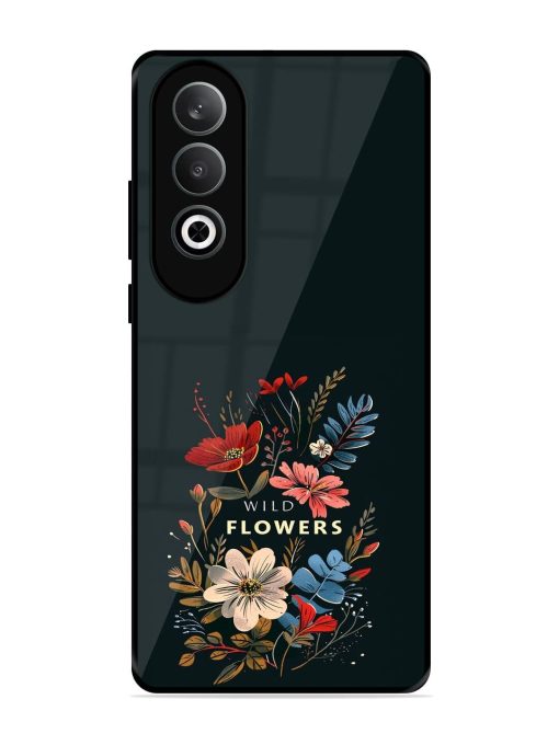 Dark Floral Glossy Soft Edge Case for Oneplus Nord Ce 4 (5G) Chachhi