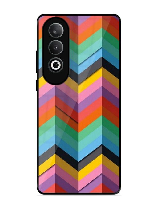 Colorful Zigzag Glossy Soft Edge Case for Oneplus Nord Ce 4 (5G)