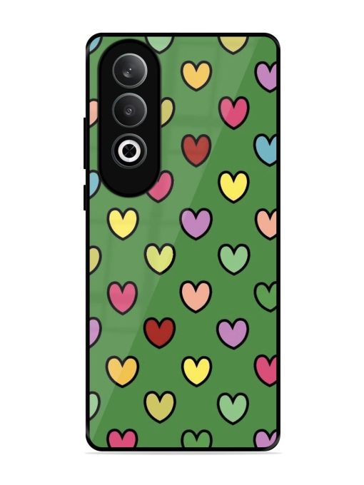 Rainbow Heart Parade Glossy Soft Edge Case for Oneplus Nord Ce 4 (5G) Chachhi