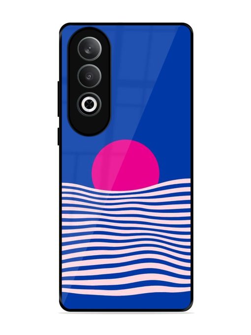 Pink Sunset Over Blue Waves Glossy Soft Edge Case for Oneplus Nord Ce 4 (5G) Chachhi