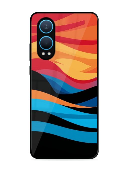 Blazing Currents Glossy Soft Edge Case for Oneplus Nord Ce 4 Lite (5G) Chachhi