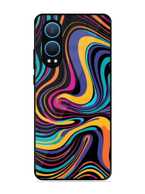 Psychedelic Swirl Glossy Soft Edge Case for Oneplus Nord Ce 4 Lite (5G) Chachhi