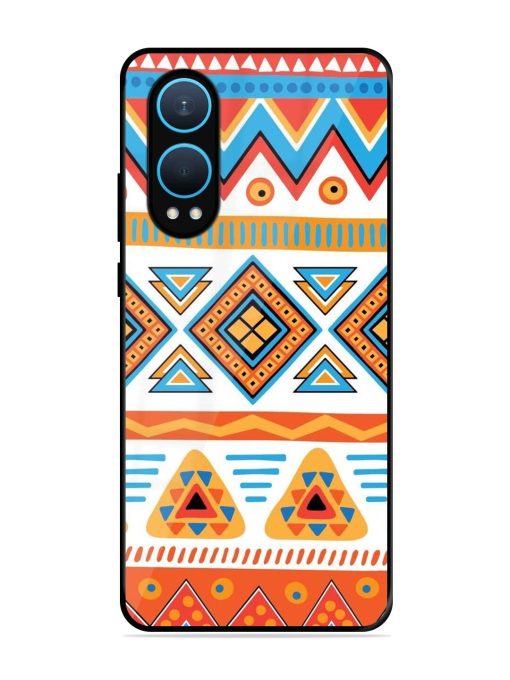 Vibrant Tribal Pattern Glossy Soft Edge Case for Oneplus Nord Ce 4 Lite (5G) Chachhi