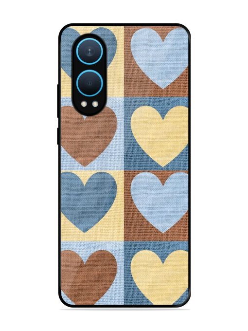 Hearts On Canvas Glossy Soft Edge Case for Oneplus Nord Ce 4 Lite (5G) Chachhi