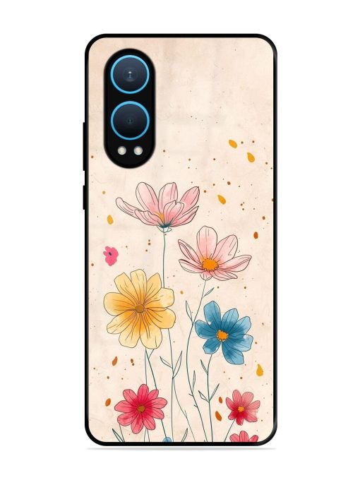 Delicate Bloom Glossy Soft Edge Case for Oneplus Nord Ce 4 Lite (5G) Chachhi