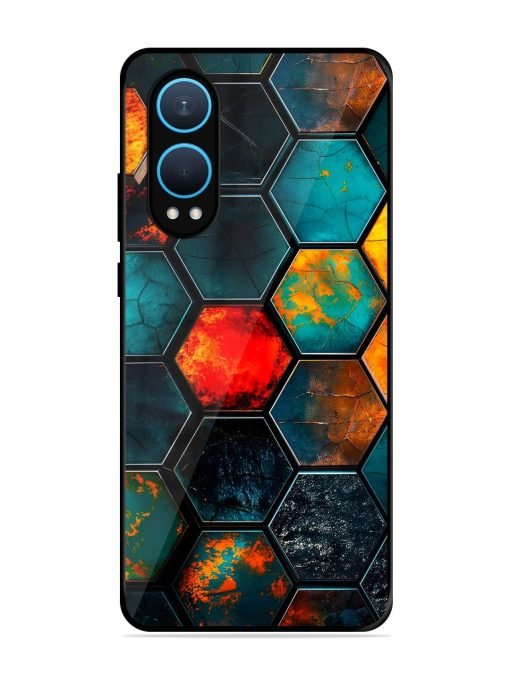 Hexagon Hive Glossy Soft Edge Case for Oneplus Nord Ce 4 Lite (5G) Chachhi